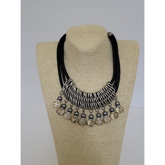 Bling Jewelry Jewelry - Vintage Silvertone Bling Chainmail Adjustable Statement Choker Necklace Jewelry